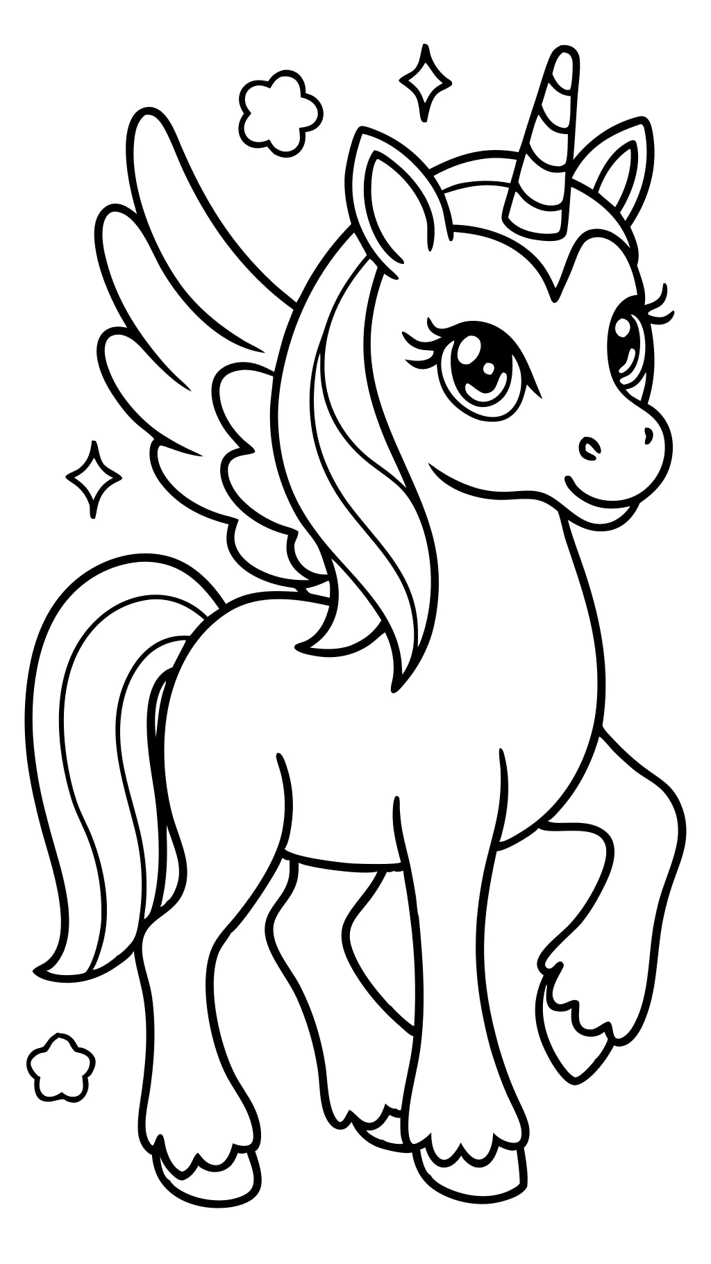 coloriages de licorne à imprimer